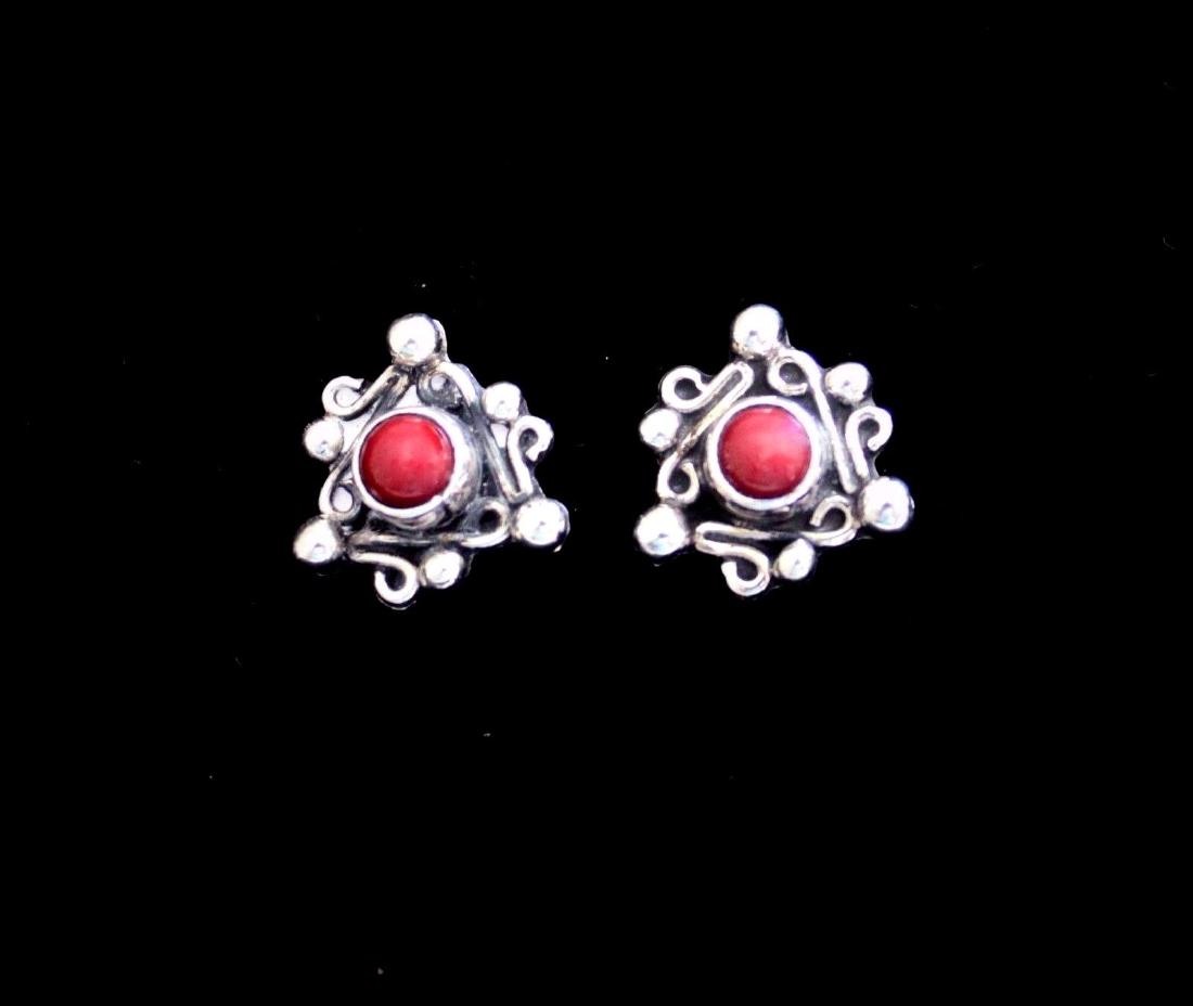 TAXCO CARSi TC-5 Sterling Silver Pierced Earrings (1 of 3)