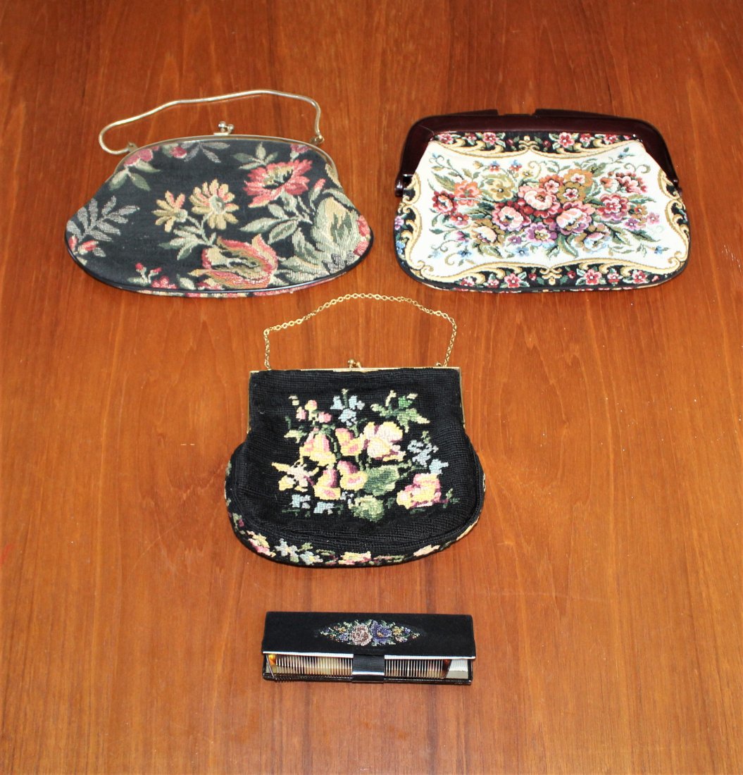 Vintage Tapestry Handbag Purse Lot (1 of 4)