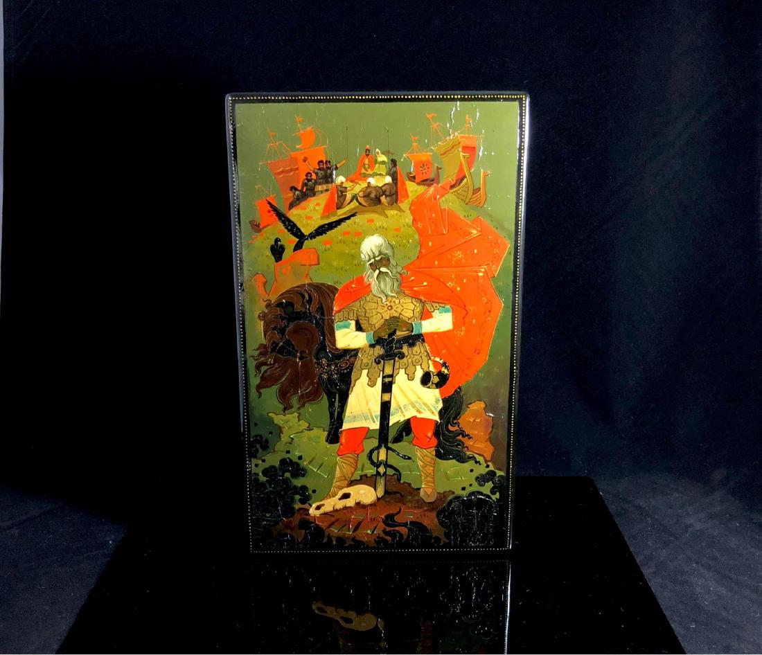 Antique Kholui Russian Lacquer Box (1 of 3)