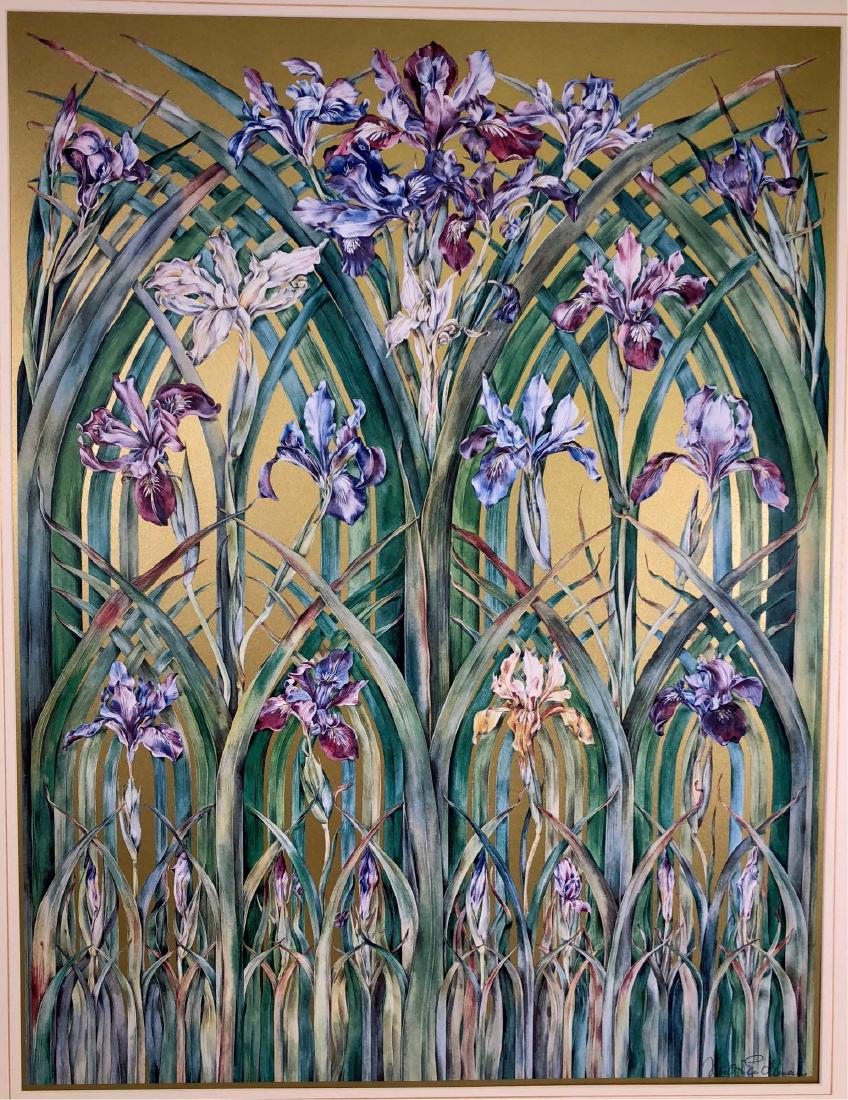 Limited Edition Heidi Endemann Lithograph with 23 Carat (1 of 5)