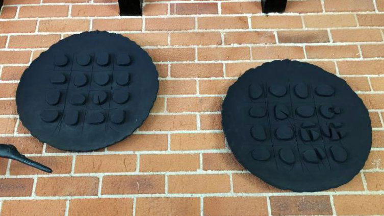 Set of 3 Signed Ted Randall Ceramic Art Platters (1 of 10)