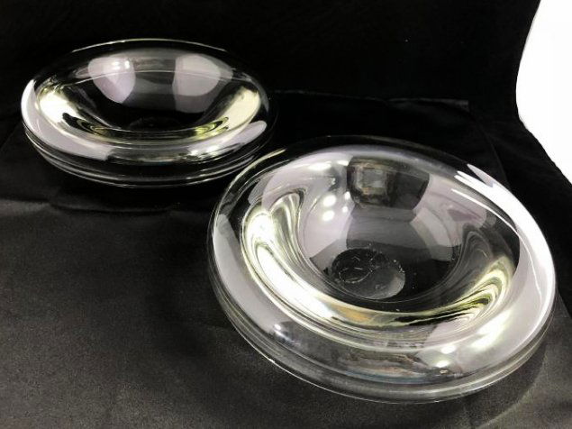 Pair of Signed Glass Alfredo Barbini Bowls (1 of 5)