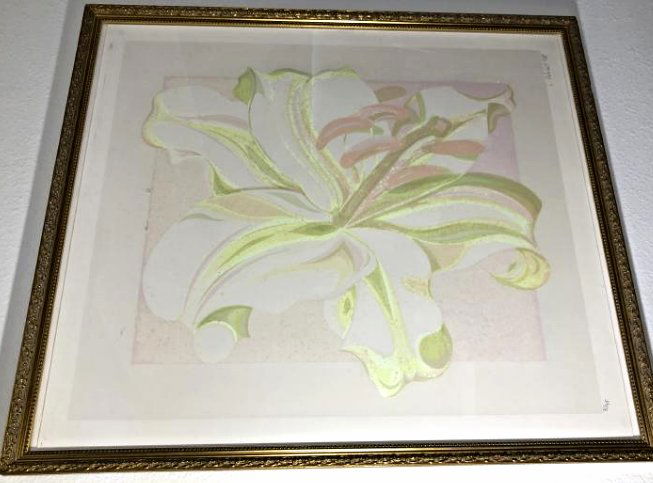 Lowell Nesbitt - L. Nesbitt Signed Large Framed Floral (1 of 4)
