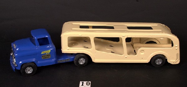 Buddy L Mech A Matic Loader car carrier (ramp missi: Buddy L Mech A Matic Loader car carrier (ramp missing)