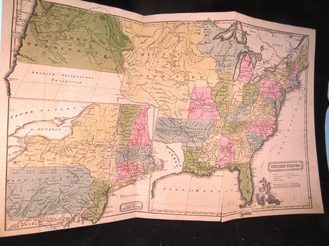 1821 Tri fold map of the United - 67514507 1 X