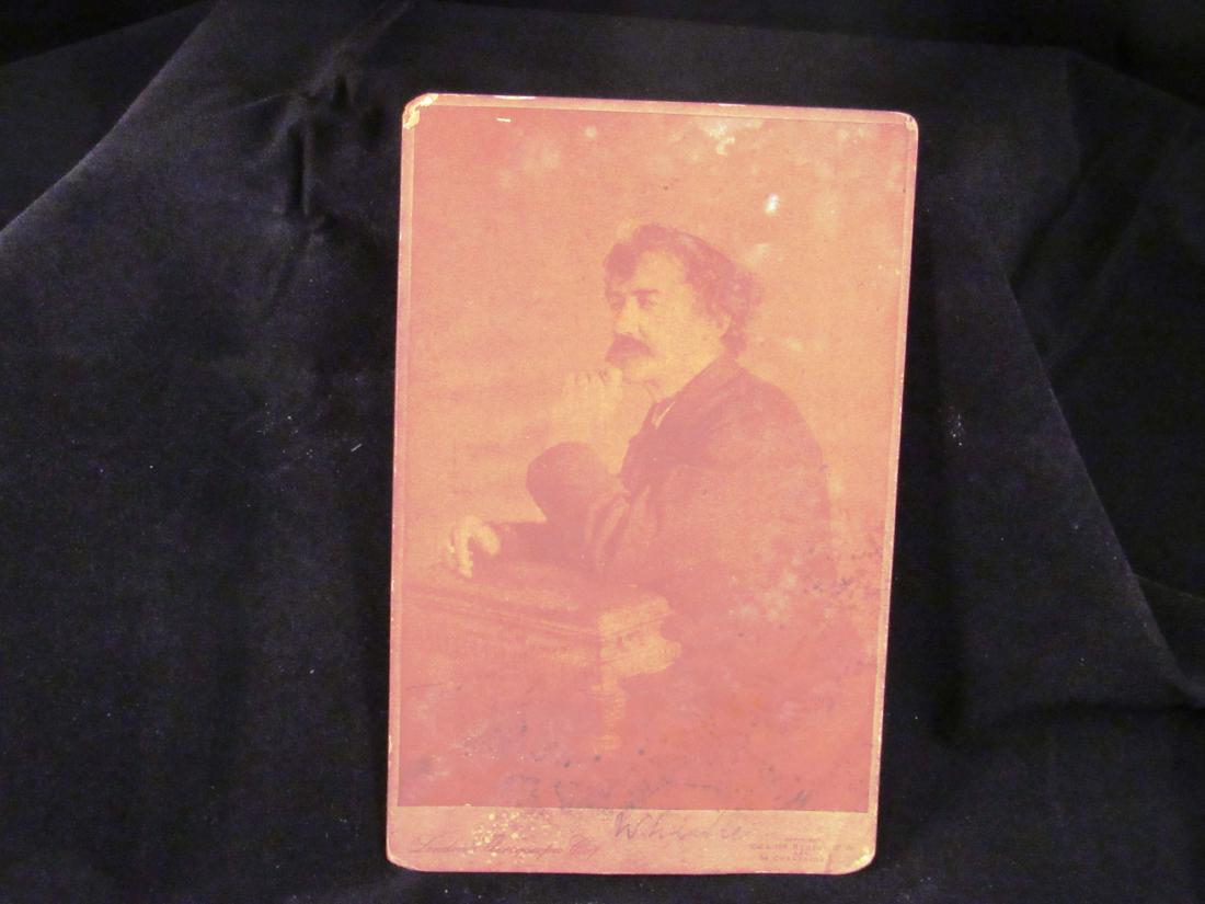 Orig. Photo artist James A McNeill Whistler: signed in pencil on front. Photographer is London Stereoscopic Co.,London.