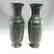 PAIR ANTIQUE SPINACH GREEN JADE BALLUSTER VASES - 2