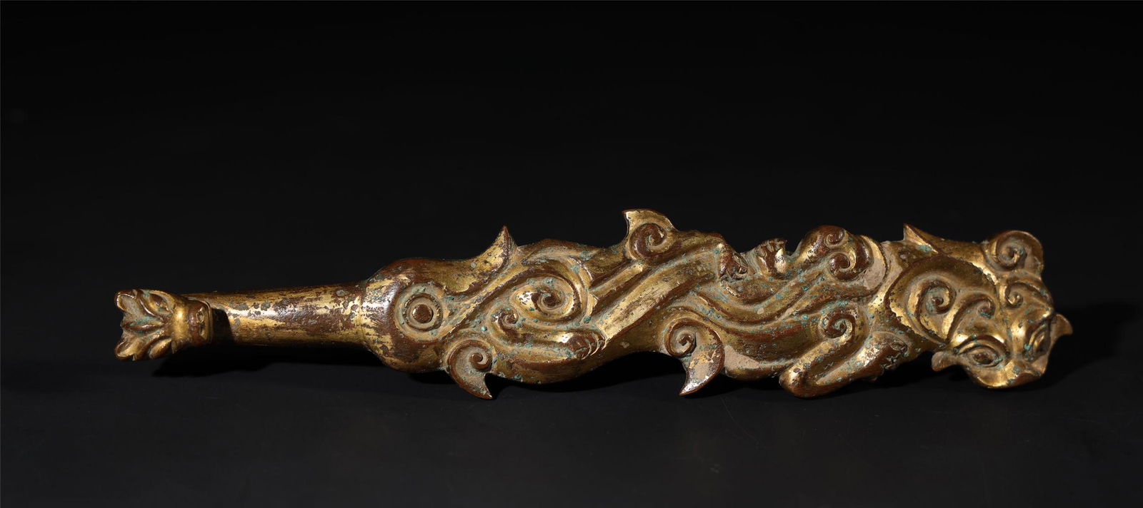 Gilt Bronze Belt Hook (1 of 4)