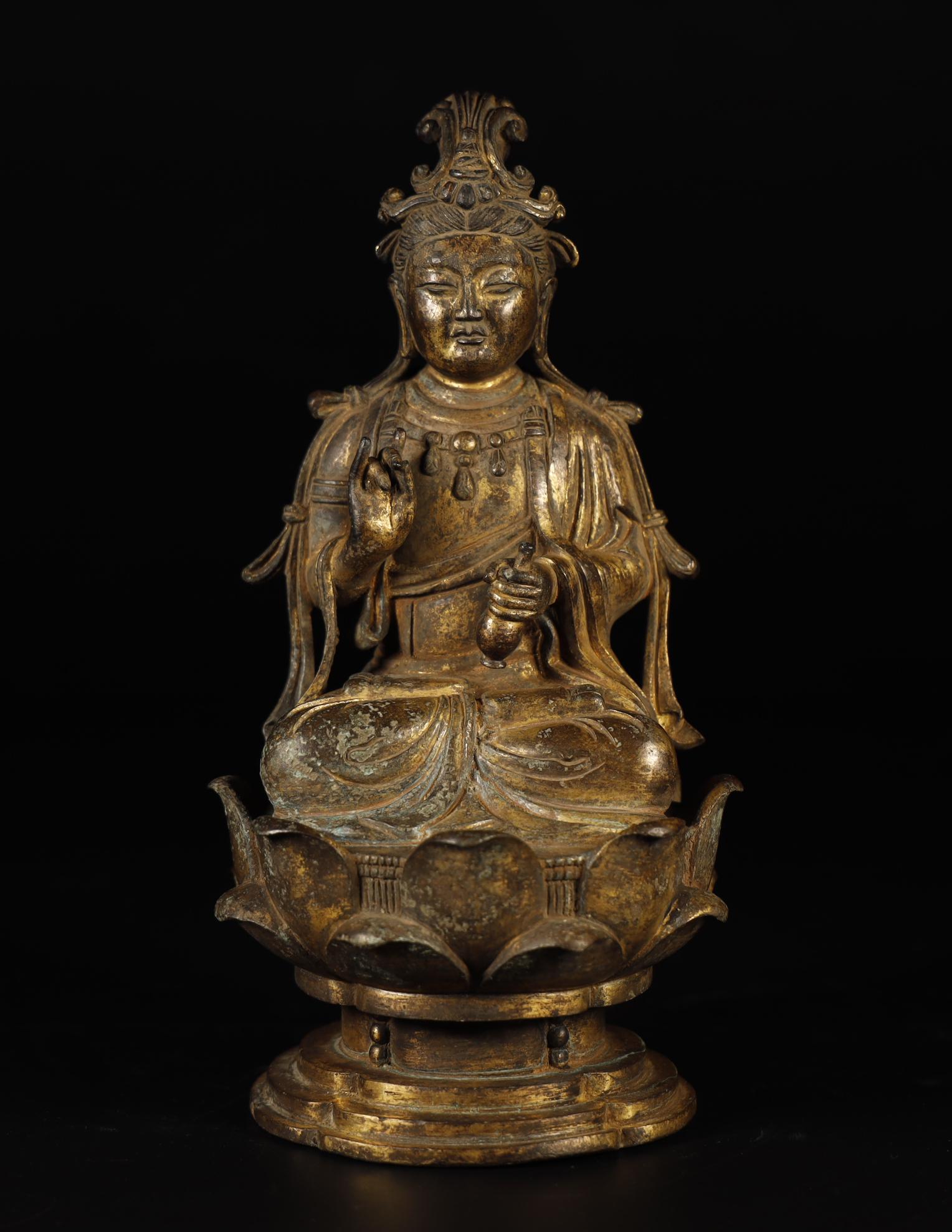 Ancient Gilt Bronze Buddha (1 of 10)
