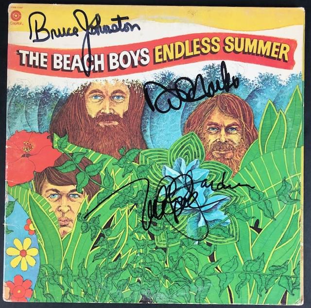 The Beach Boys "Endless Summer" Signed by Bruce: The Beach Boys "Endless Summer" Signed by Bruce Johnston, Mike Love, David Marks, and Al Jardine (Beckett/BAS Guaranteed)