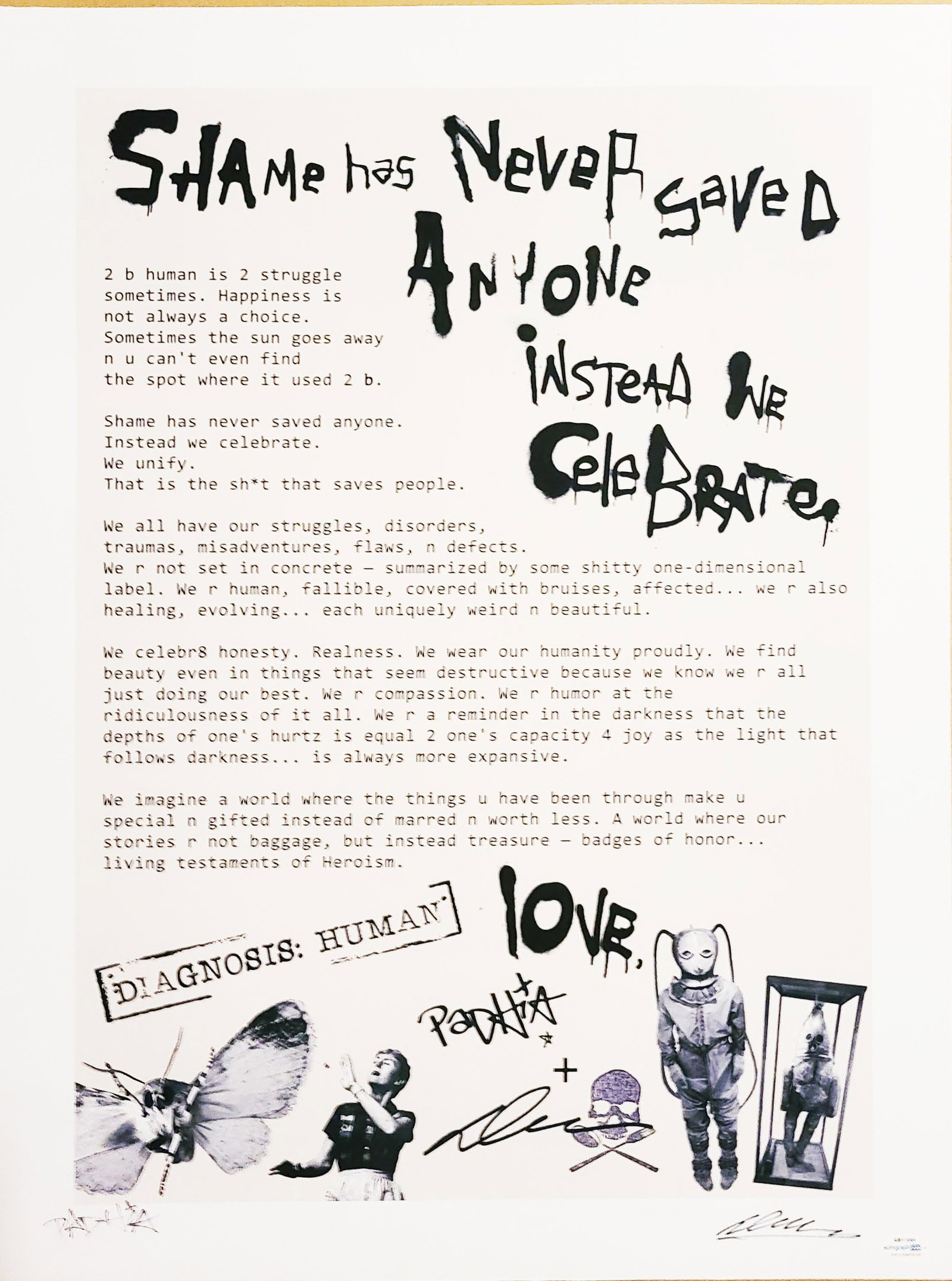 Dave Navarro & PADHiA Signed 18" x 24" Duel Diagnosis Manifesto Poster (ACOA): This item is part of Iconic Auctions 2022 Grand Finale Feature Auction, showcasing over 1,100+ lots of autographs, trading cards and memorabilia. This auction will close on Saturday, January 7th at ww