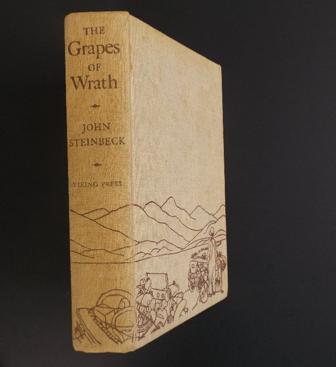 John Steinbeck, Grapes of Wrath, 1939, 1stEd. 8th print (1 of 7)