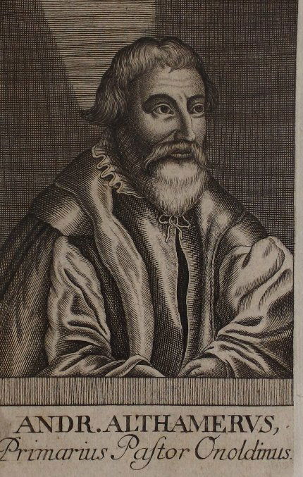 Portrait of Andreas Althamer, 1550 Reformation