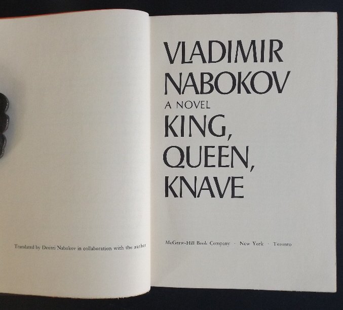 Nabokov, A King, Queen, Knave, 1st US Ed.1st Print 1968 (1 of 6)