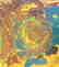 Irakli Parjiani with Sophia, Abstract Painting 1989