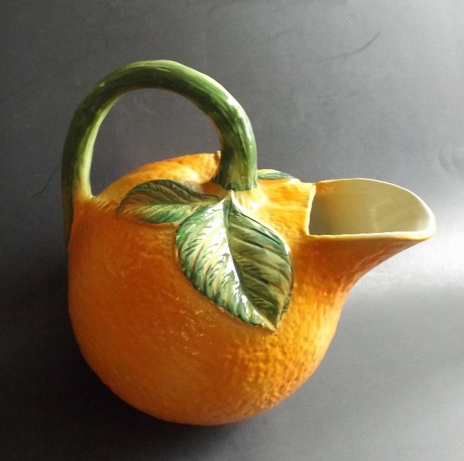 Italian ceramic orange juice pitcher, Mid-Century (1 of 8)