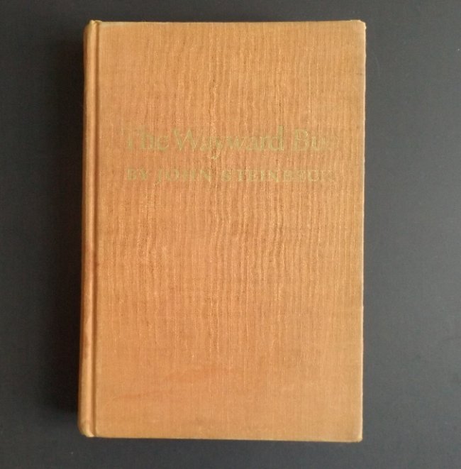 Steinbeck, Wayward Bus, Viking 1947, 1st Ed. 1st Print: "The Wayward Bus", by John Steinbeck, published by Viking Press, 1947. First Edition, First Printing, Second State with Kingsport Press imprint on the copyright page. Points of first edition, first pr