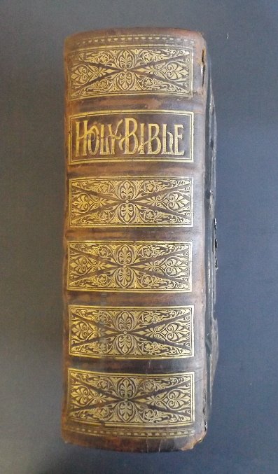 Catholic Holy Bible, Potter Ed, 1880s, Dore illustrat.: Large Catholic Holy Bible, published by John E Potter Company, 1880s Approbated by James Wood Archbishop of Philadelphia [1813-1883], Pope Pius the Sixth, University of Douay and University of Rheims 