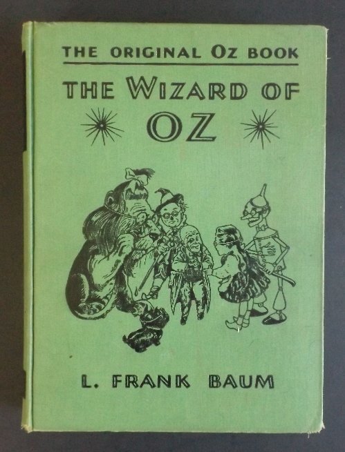 Frank Baum, Wizard of Oz, 1st/1st Film Ed. 1939 ill.: "The Wizard of Oz": the Original Oz Book, "The New Wizard of Oz", by L. Frank Baum with pictures of W.W. Denslow, published by Bobbs-Merrill Company, first printing of the Special Movie Edition with s