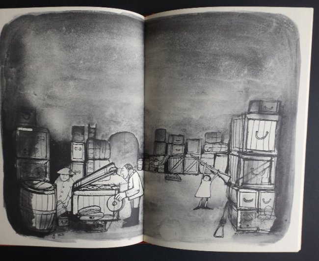 Fleming, Chitty Bang Bang, Magical Car, 1964 Ed. ill.: "Chitty Chitty Bang Bang. The Magical Car", by Ian Fleming, illustrated by John Burningham, published by Random House, New York, 1964, 1st BOMC Edition [special printing for the members of 'Book of th