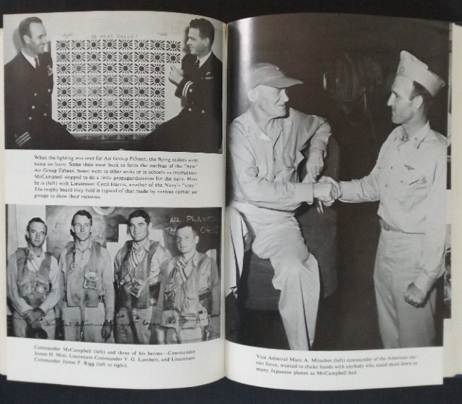 McCampbells Heroes US Navy Fighters Pacific War 1983: "McCampbell's Heroes: The Story of the U.S. Navy's Most Celebrated Carrier Fighters of the Pacific War", by Edwin Palmer Hoyt, published by Van Nostrand Reinhold, New York, 1983, illustrated with phot