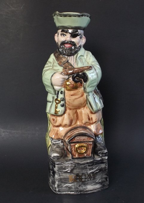 Alberta's Rum Decanter, Ceramic Art, signed 1962: Mid-Century Modern Alberta's Rum Decanter, signed "Rose Joseph, 5-14-62." [1962] Alberta's was an old American company specialized in the creation of molds for the ceramic artists. Therefore, Alberta'