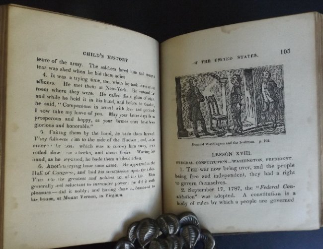 Goodrich, Childs History of the United States, 1845 ill: "The Child's History of the United States. Designed as a First Book of History for Schools. Illustrated by Numerous Anecdotes", by Charles A. Goodrich, improved from the Thirty-First Edition, Publishe