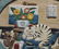 Artist's Studio with cat, wood carved relief Folk Art - 3