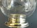 Hand cut glass cruet with silver base and lid - 8
