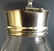 Hand cut glass cruet with silver base and lid - 9