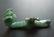 Chinese Green Jade Hand Carved Ruyi Scepter with 2 Bats - 15