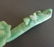 Chinese Green Jade Hand Carved Ruyi Scepter with 2 Bats - 17