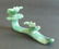 Chinese Green Jade Hand Carved Ruyi Scepter with 2 Bats - 3