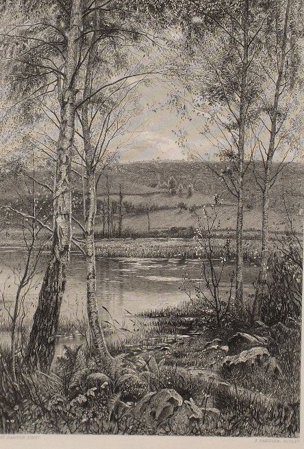 Ernest Parton, Wanting of the Year, John Saddler Engrav: "The Wanting of the Year", painting by Ernest Parton, steel engraving by John Saddler, published by Selmar Hess, New York (late 1870s). "Ernst Panton Pinxt" is engraved under the left corner of the en