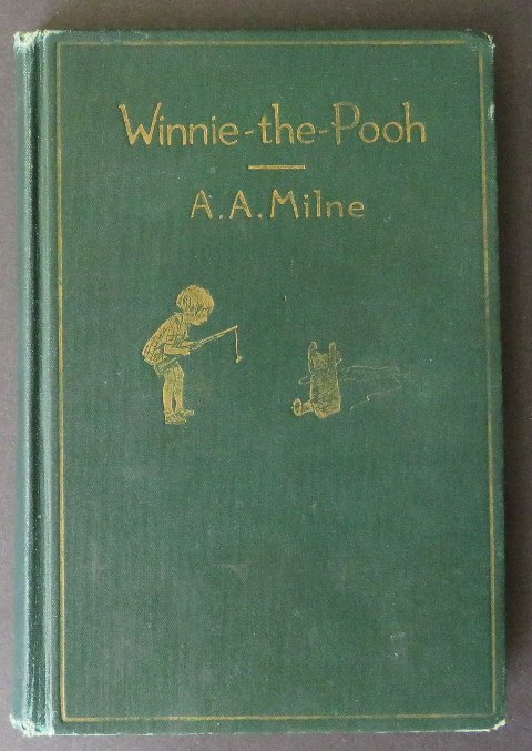 Milne, Winnie the Pooh, 1st/1st US Ed. 1926 Shepard ill: "Winnie the Pooh", by A.A. Milne, with illustrations by E.H. Shepard, published by E.P. Dutton, First American Edition, First Printing (which was issued in October 1926); All points of first printing 