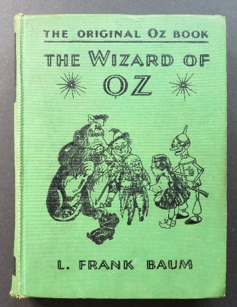 Frank Baum, Wizard of Oz, 1st/1st Movie Ed. 1939 ill.: "The Wizard of Oz" - The Original Oz Book, "The New Wizard of Oz", by L. Frank Baum with pictures of W.W. Denslow, published by Bobbs-Merrill Company, first printing of the Special Movie Edition with