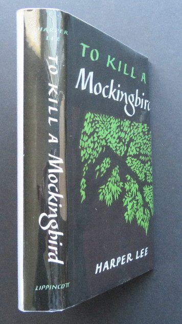 Harper Lee, To Kill a Mockingbird, 1st BOMC Ed.1960: "To Kill a Mockingbird" by Harper Lee, published by J.B. Lippincott Company, First Printing of the Book of the Month Edition with 'W' on the copyright page, without any other printings listed; with fa