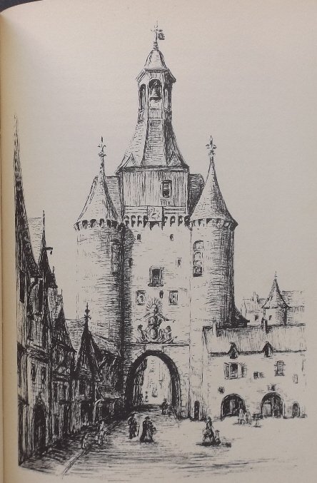 Nock, Journey Into Rabelais France 1stEd 1934 illustrat: "A Journey Into Rabelais's France", by Albert Jay Nock with 67 ink drawings by Ruth Robinson including full-page plates and text illustrations, published by William Morrow, 1934. First Edition. Nock's