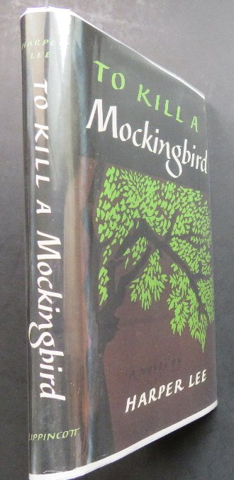 Harper Lee, To Kill the Mockingbird 1st BC Edition 1960: "To Kill a Mockingbird" by Harper Lee, published by J.B. Lippincott Company, Philadelphia & New York, Copyright 1960 by Harper Lee. First Book Club Edition with facsimile of the 1st print dust jacket.