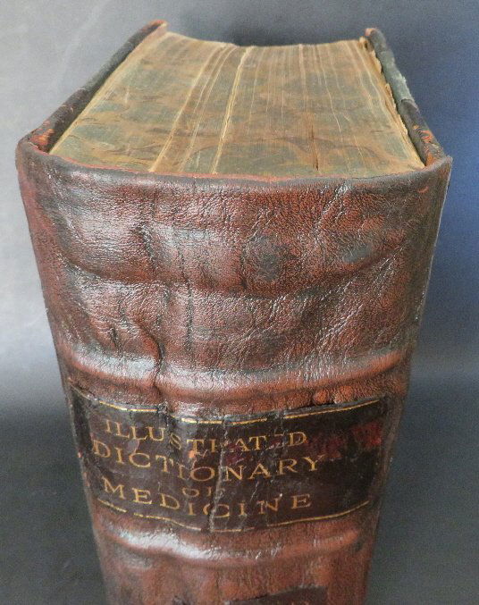 Gould, Illustrated Dictionary of Medicine 1904: "Illustrated Dictionary of Medicine, Biology and Allied Sciences, Based Upon Recent Scientific Literature" bound together with "Dictionary of New Medical Terms" by George M. Gould, Published by P. Bla