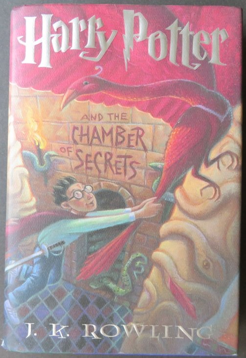 Rowling, Harry Potter Chamber of Secrets 1st/1st US D/J: First US Edition/ First Printing "Harry Potter and the Chamber of Secrets", by J. K. Rowling, published by Arthur Levine, Scholastic Press, 1999. Points of 1st/1st: Printer's key: 10 9 8 7 6 5 4 3 2 1