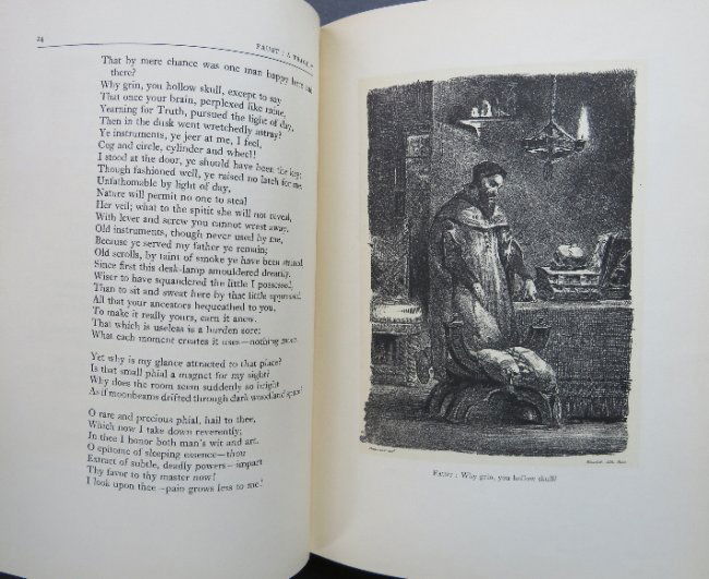 Goethe, Faust, Tragedy, Delacroix Lithographs, 1959 (1 of 17)