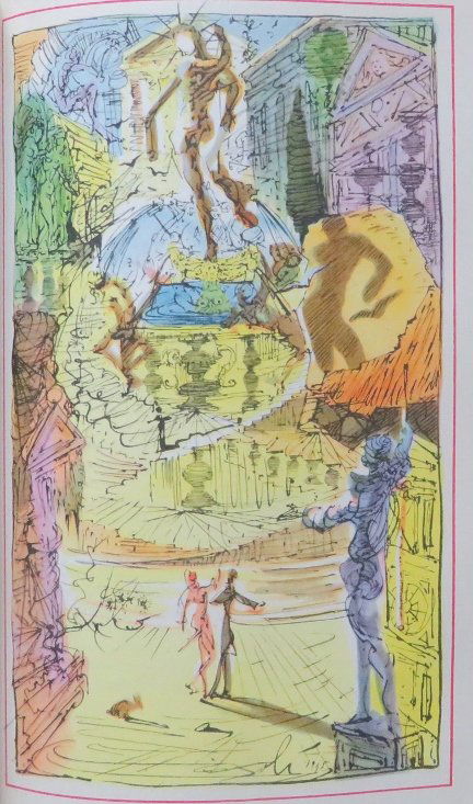 Autobiography of Benvenuto Cellini, Salvador Dali 1948: "The Autobiography of Benvenuto Cellini", translated by John Addington Symonds, decorated and illustrated with color plates and line drawings by Salvador Dali specially created for this edition, publi