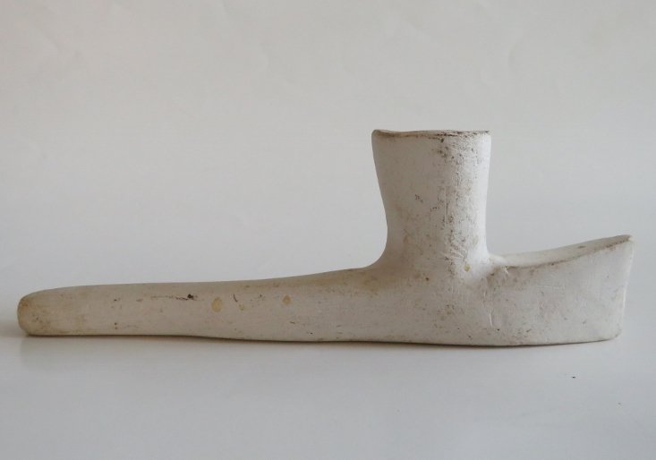 Vintage Tomahawk type tobacco clay pipe 1990s (1 of 6)