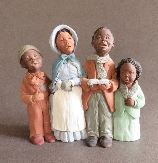 Children Christmas Carolers African American figurines (1 of 7)