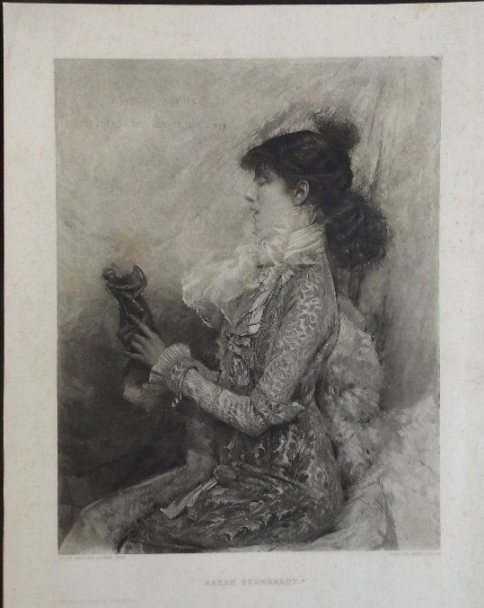 Jules Bastien-Lepage, Portrait of Sarah Bernhardt 1881 (1 of 4)