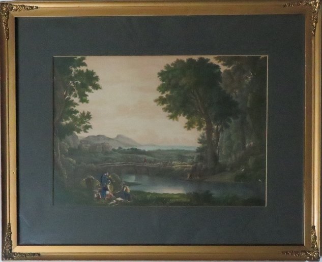 Claude Lorrain, Landscape, Antique 1820s Lithograph (1 of 5)