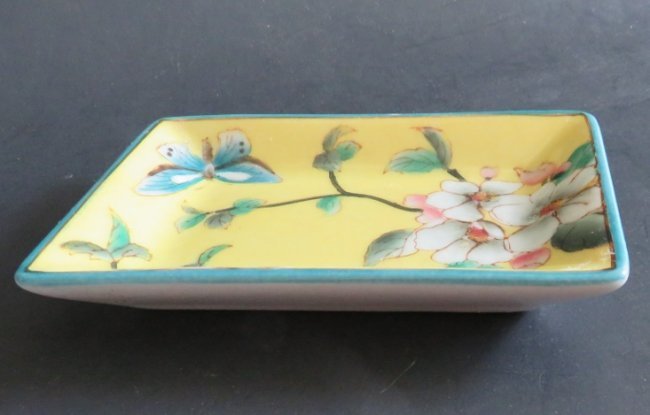 Small Imperial Yellow Hand Painted Jewelry Tray (1 of 10)