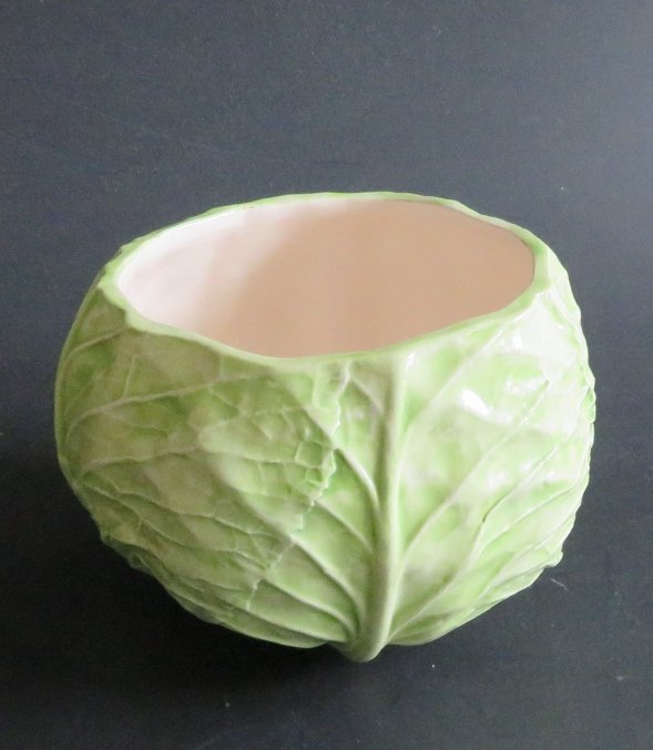 Mid Century Modern Porcelain Cabbage Bowl 1950s-1960s (1 of 9)