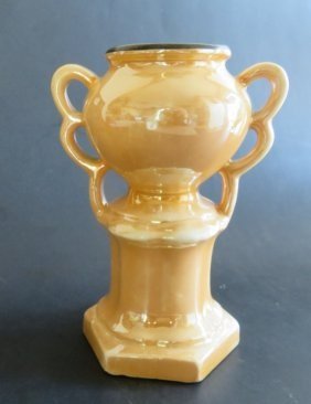 Antique Art Deco Lusterware Porcelain Vase Czechoslovakia 1920s (1 of 8)